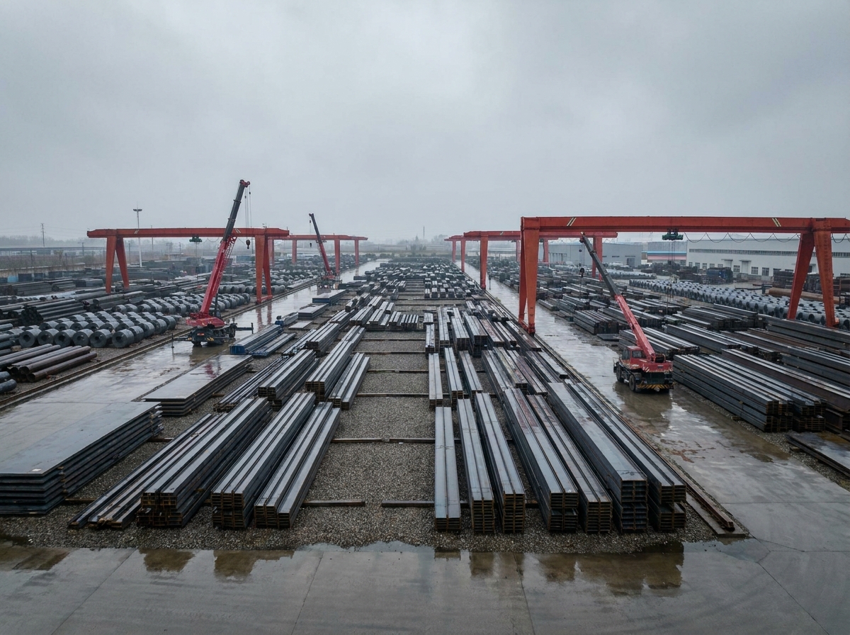 Steel inventory warehouse